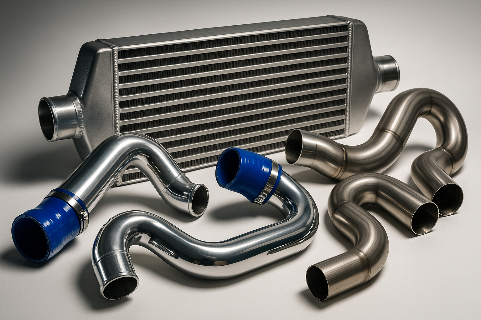 Tuning parts like charge pipes, intercoolers, exhaust pipes.
